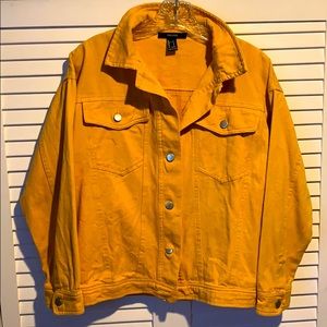 Yellow denim jacket